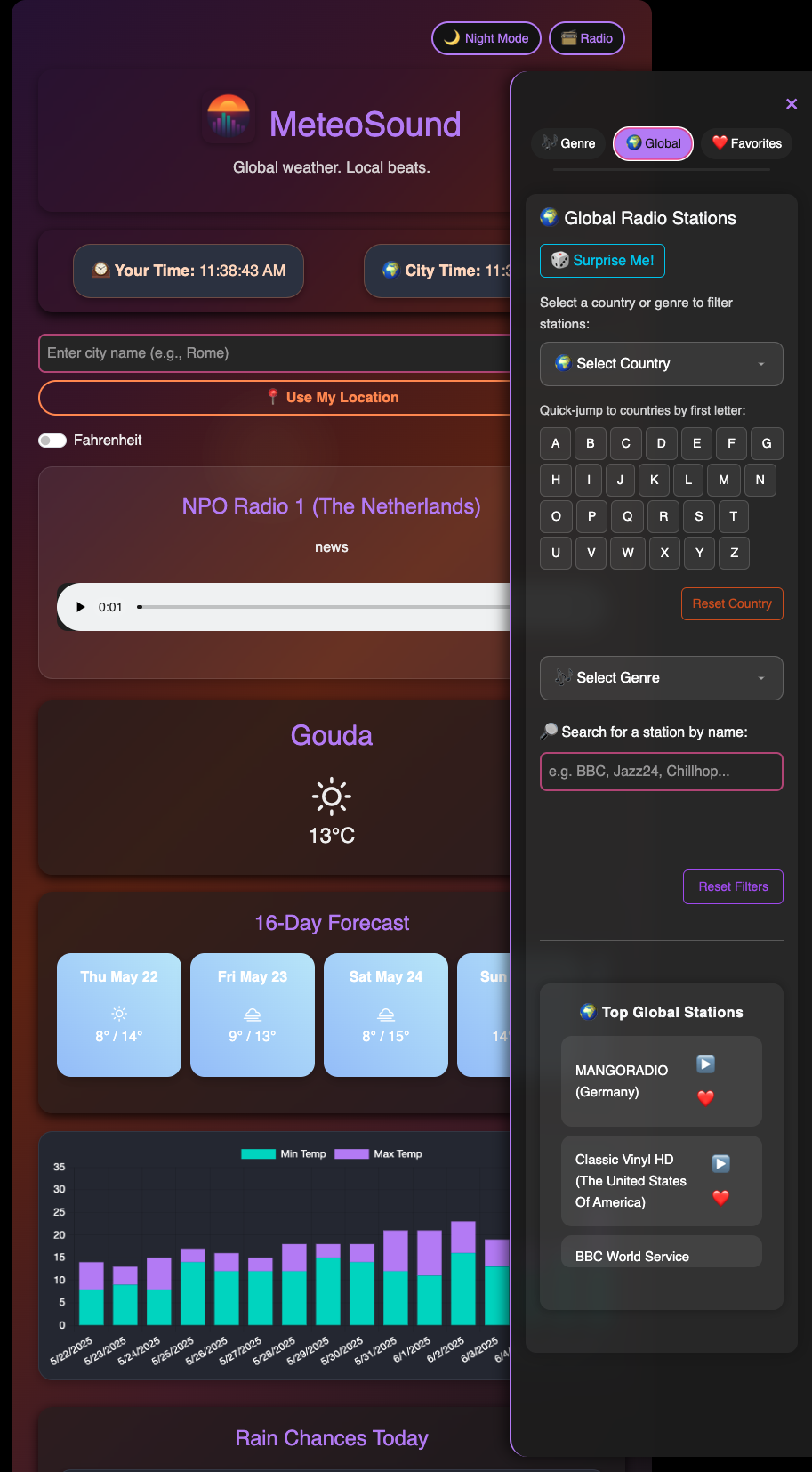 App Design & Sidebar